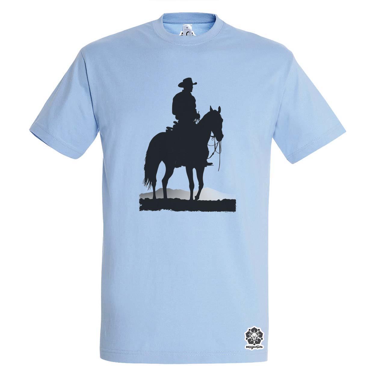 Cowboy sziluett v1 egyedi póló 