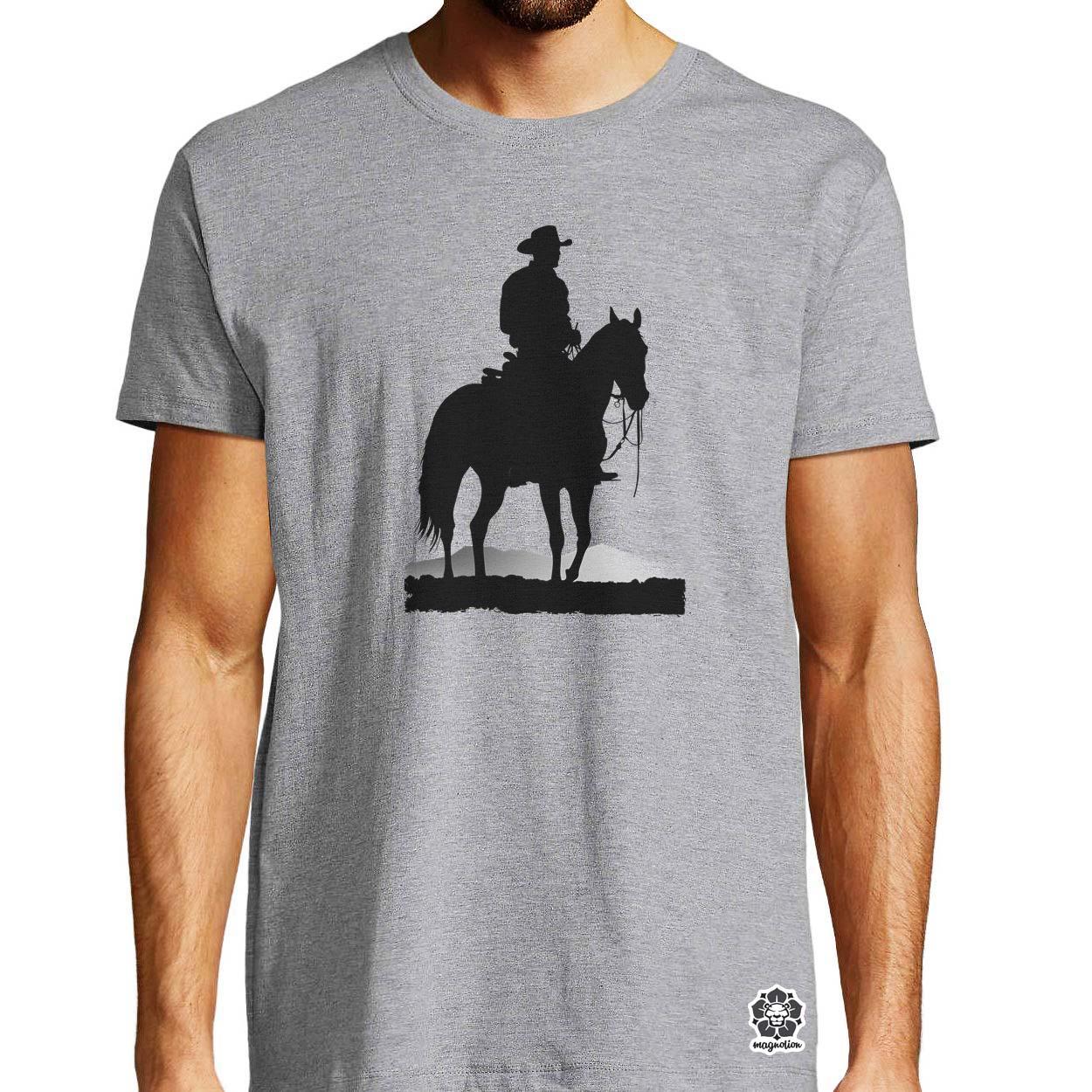 Cowboy sziluett v1 egyedi póló 