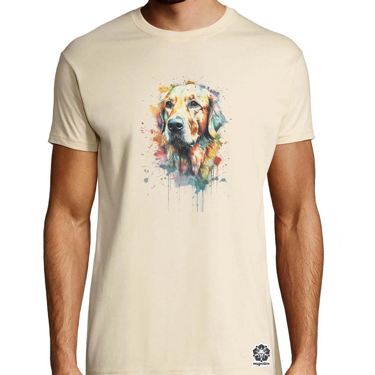 Golden retriever v1 egyedi póló 