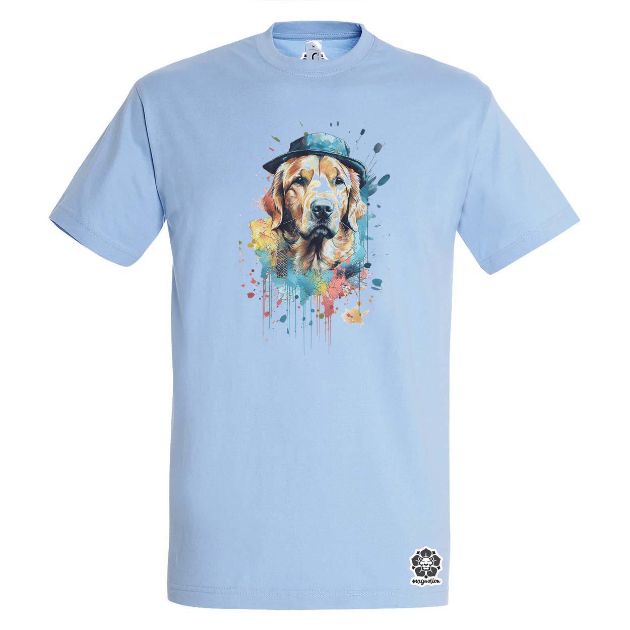 Golden retriever v2 egyedi póló 