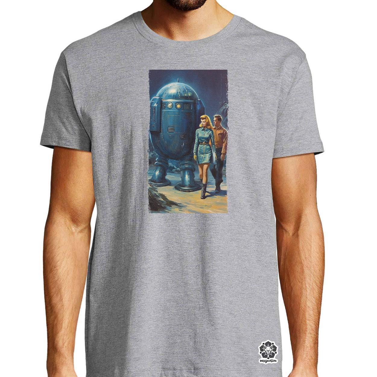 1950-es évek retró futurisztikus sci-fi poszter v2 egyedi póló 