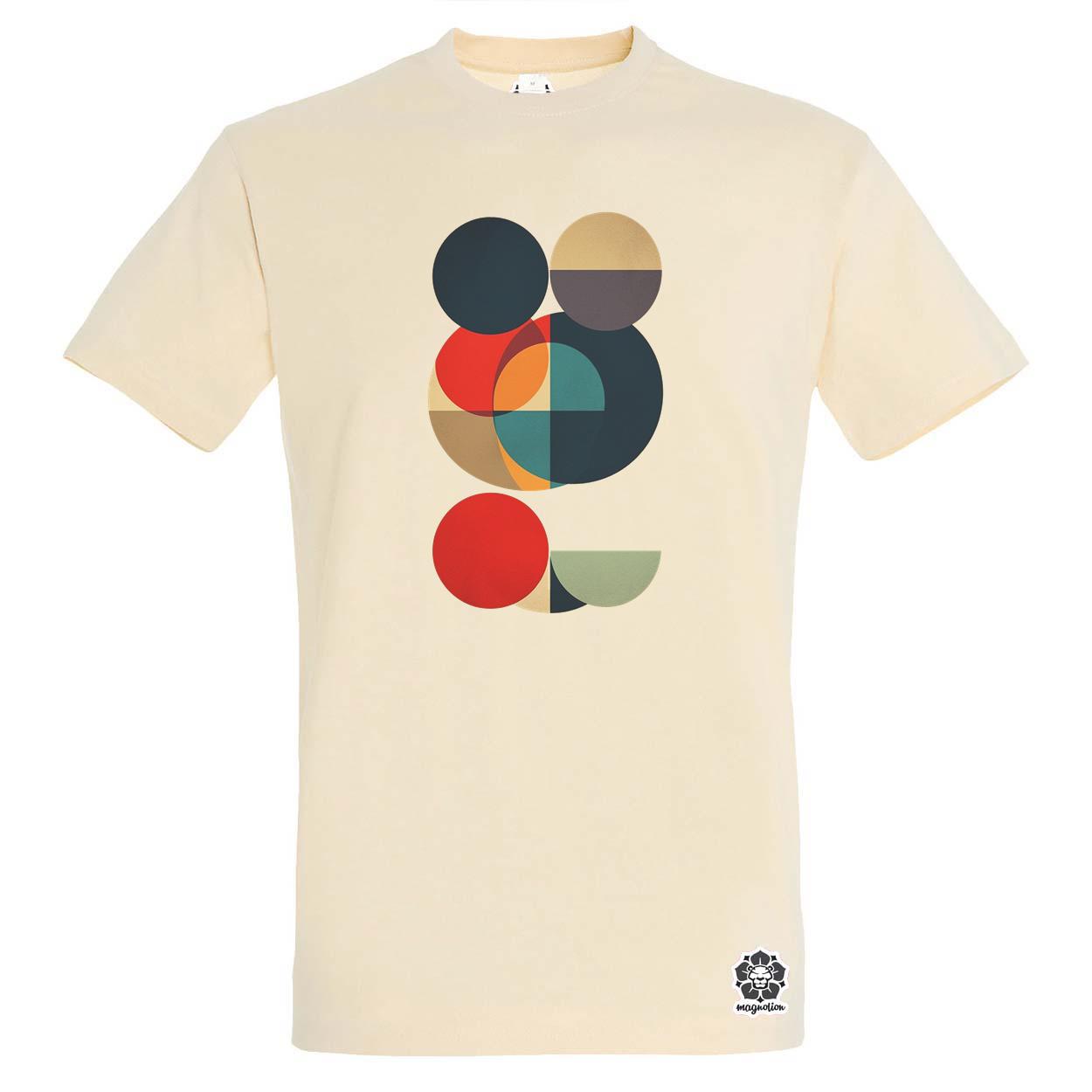 Bauhaus vintage kör absztrakció v2 egyedi póló 
