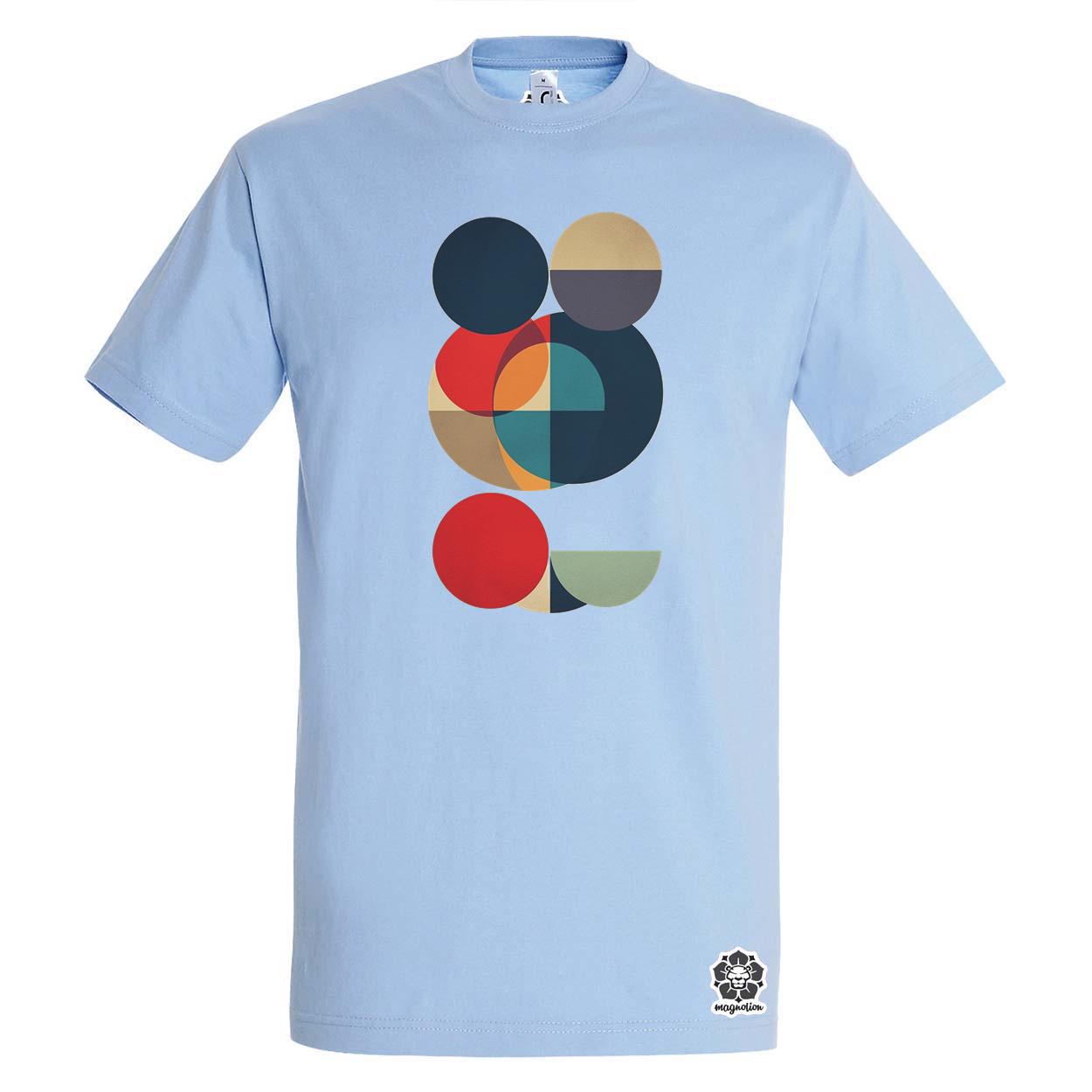 Bauhaus vintage kör absztrakció v2 egyedi póló 