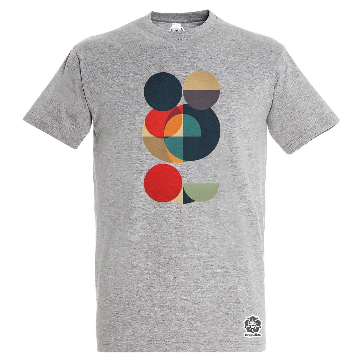 Bauhaus vintage kör absztrakció v2 egyedi póló 