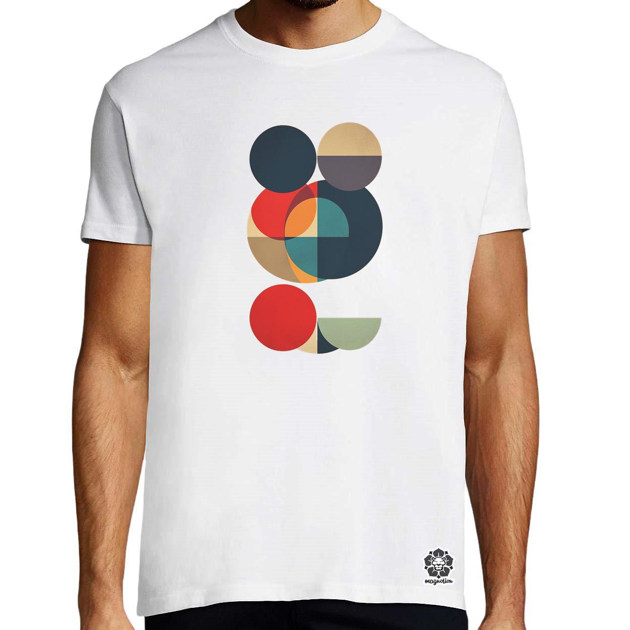 Bauhaus vintage kör absztrakció v2 egyedi póló 