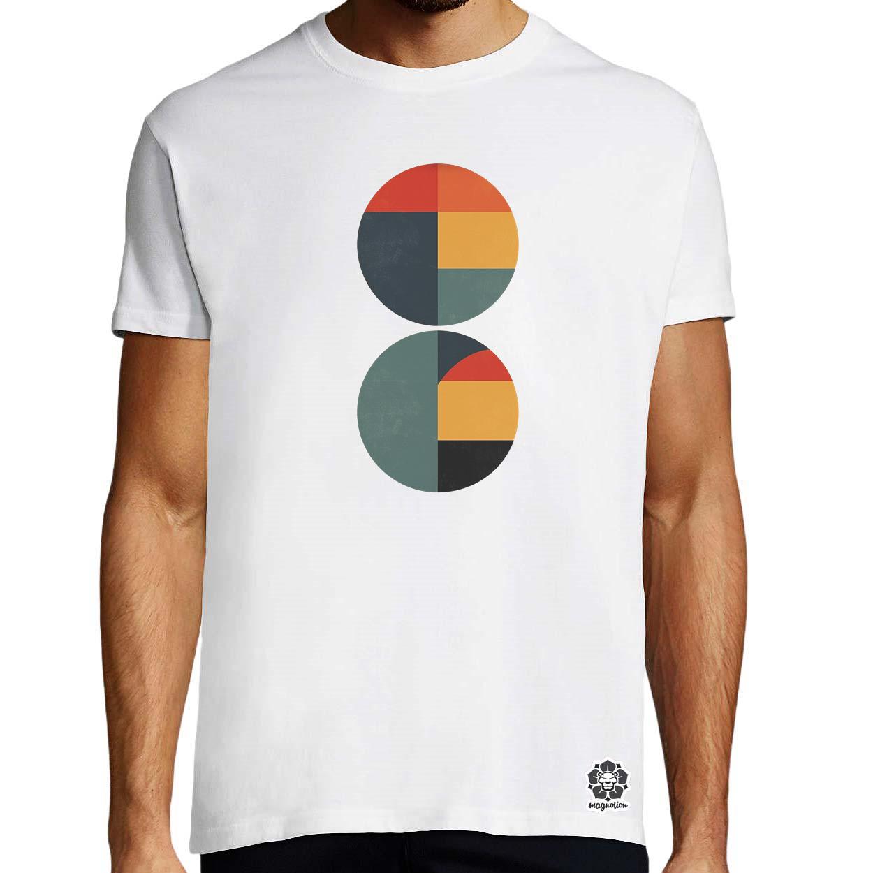 Bauhaus vintage kör absztrakció v3 egyedi póló 