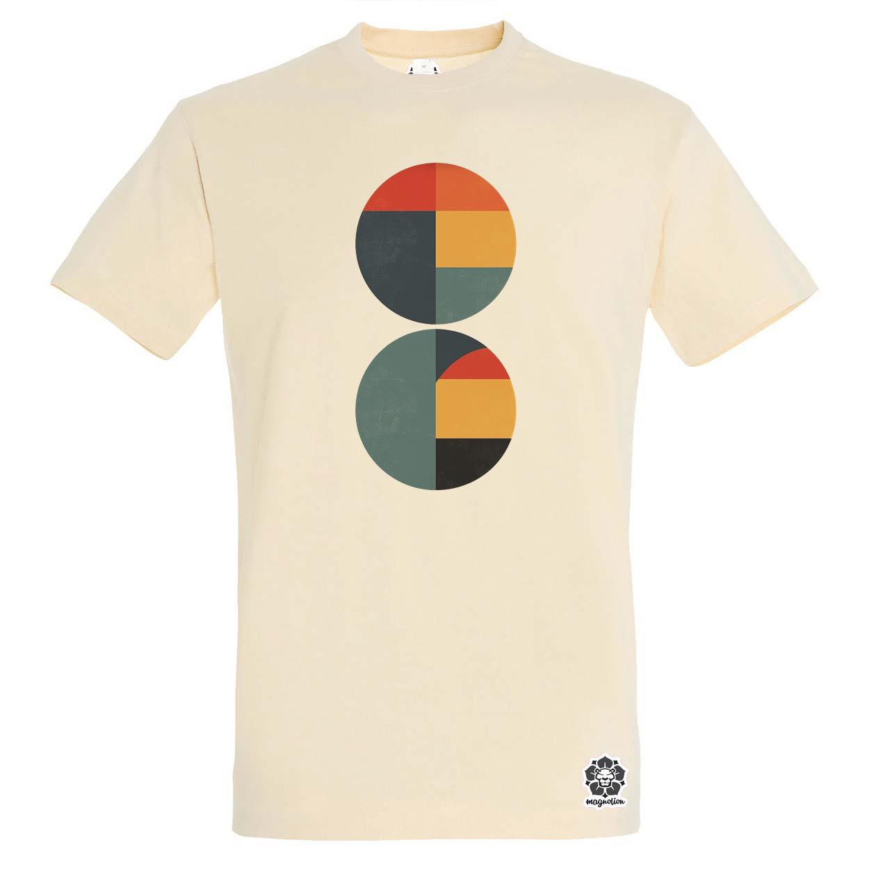 Bauhaus vintage kör absztrakció v3 egyedi póló 