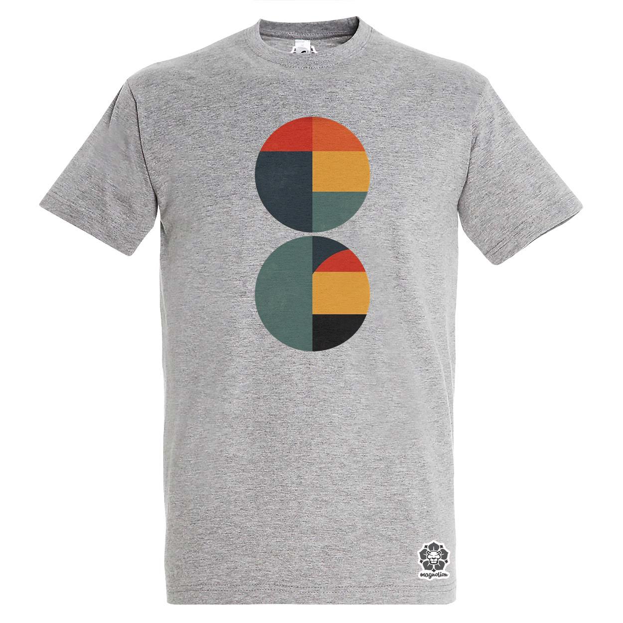Bauhaus vintage kör absztrakció v3 egyedi póló 