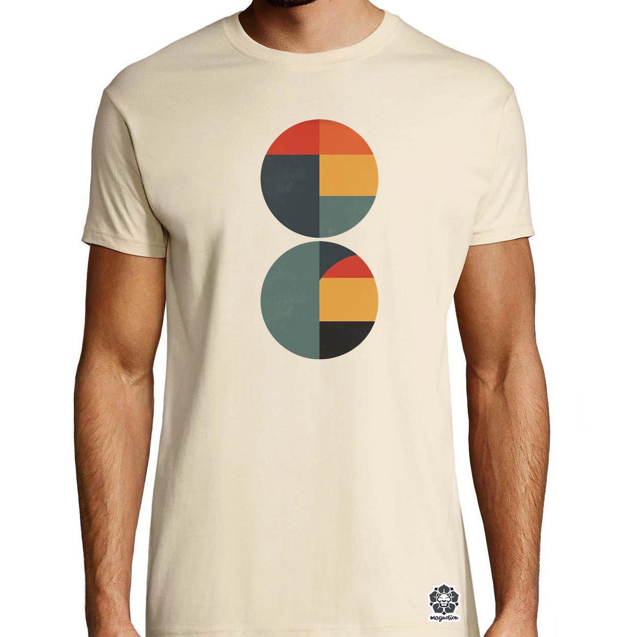 Bauhaus vintage kör absztrakció v3 egyedi póló 