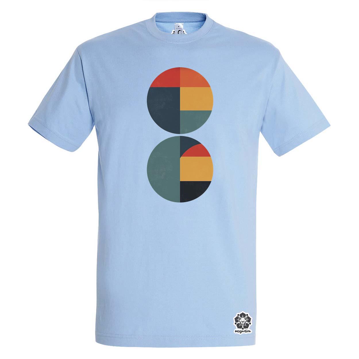 Bauhaus vintage kör absztrakció v3 egyedi póló 