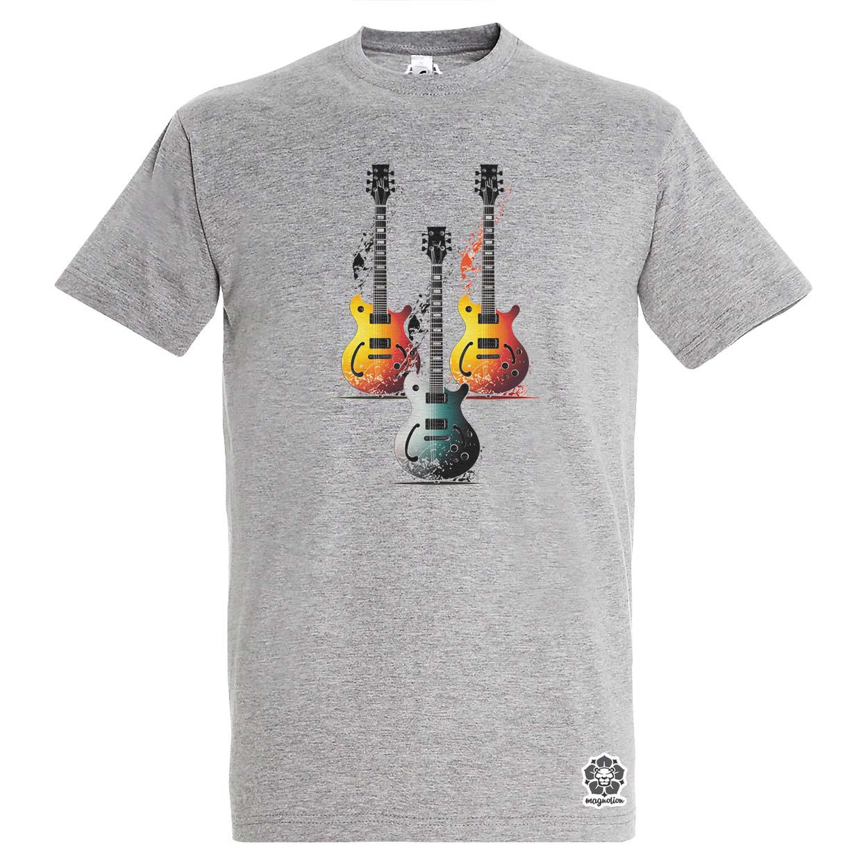 Elektronikus gitárok v3 egyedi póló 