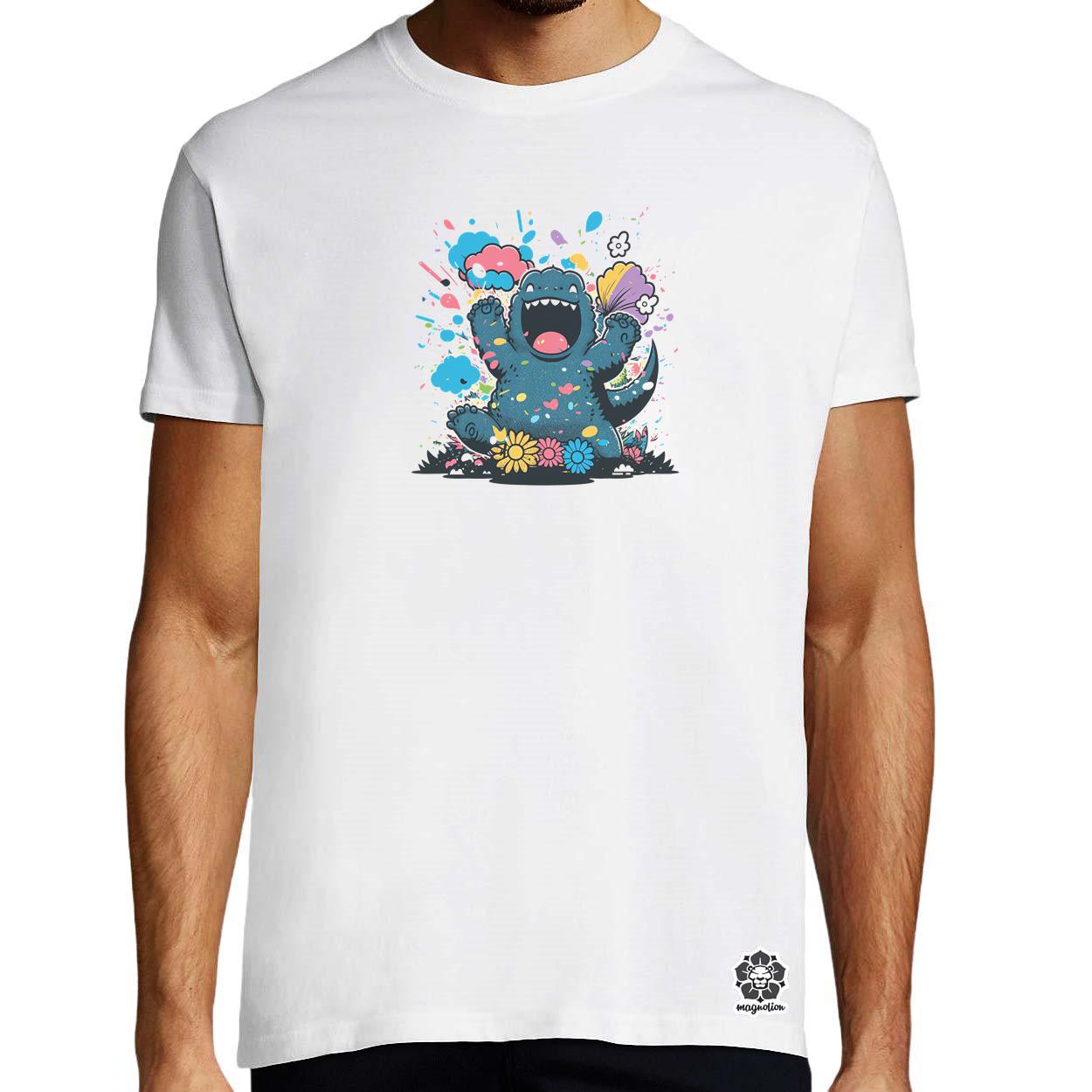 Kawaii Godzilla v1 egyedi póló 