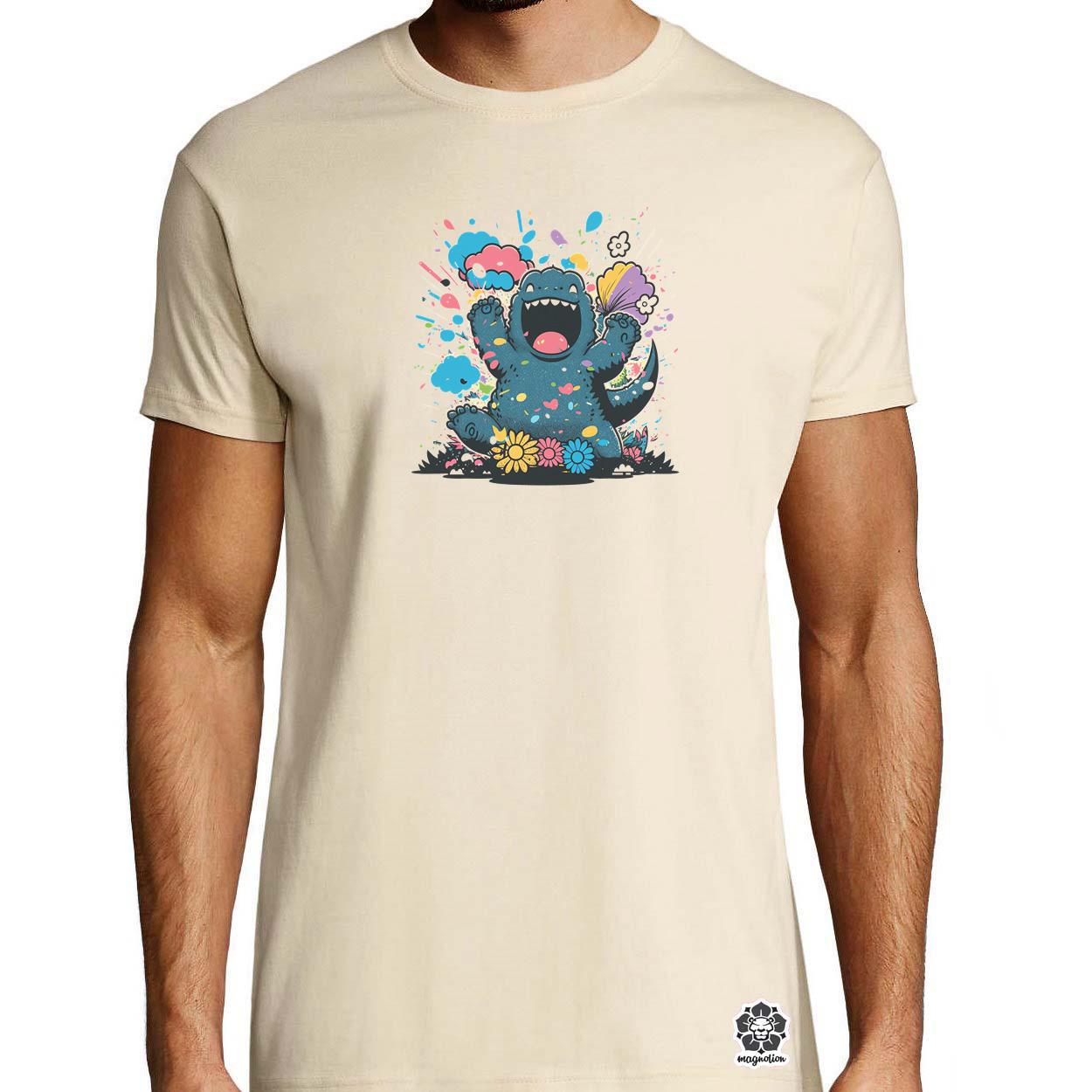 Kawaii Godzilla v1 egyedi póló 