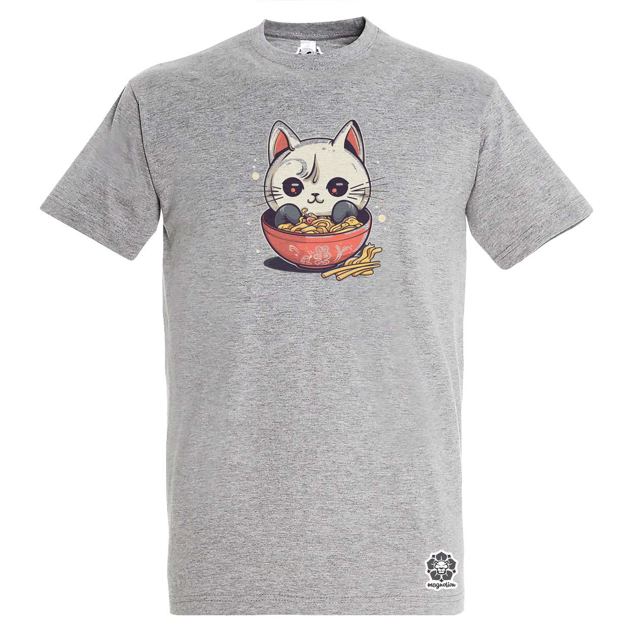 Kawaii ramen cica v1 egyedi póló 