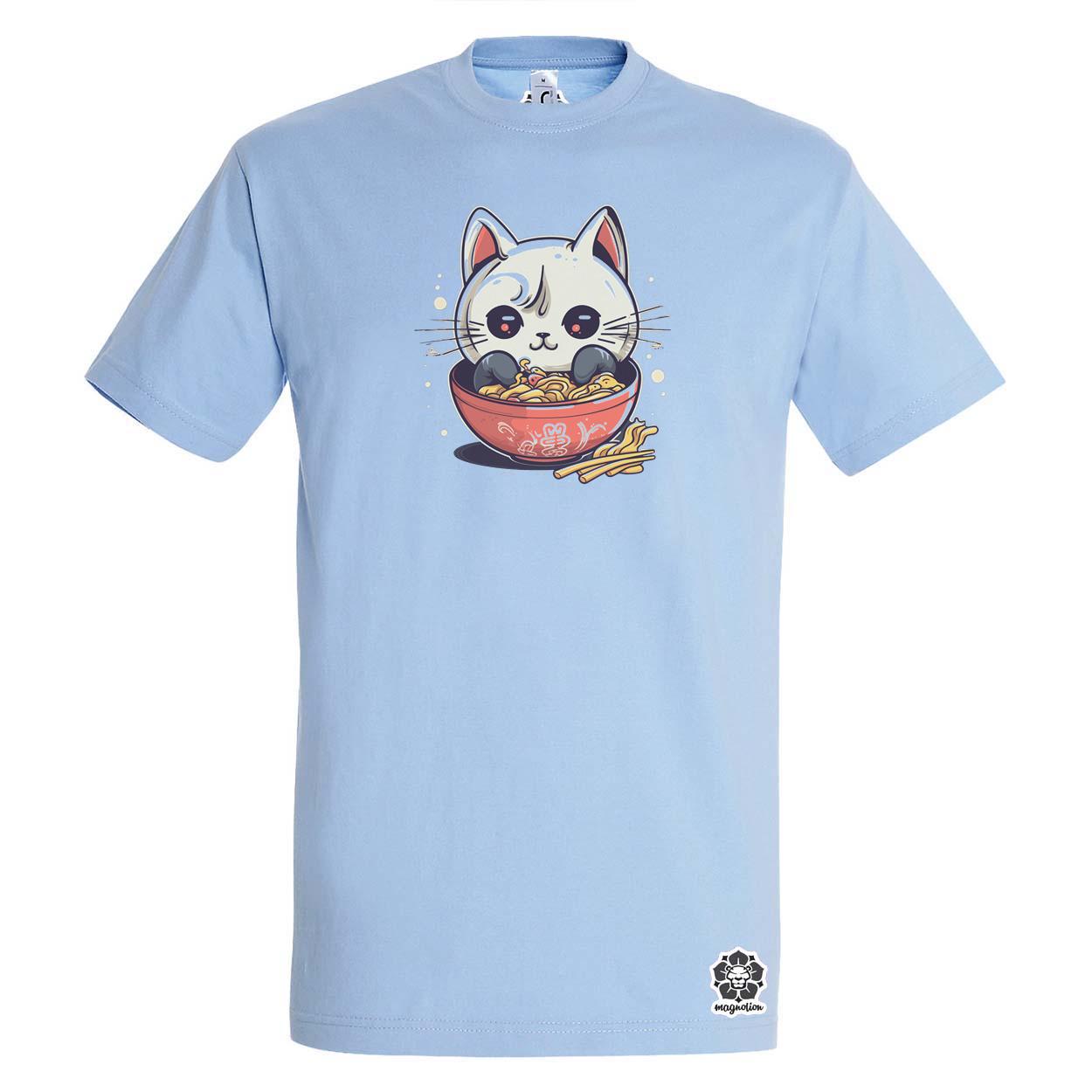 Kawaii ramen cica v1 egyedi póló 