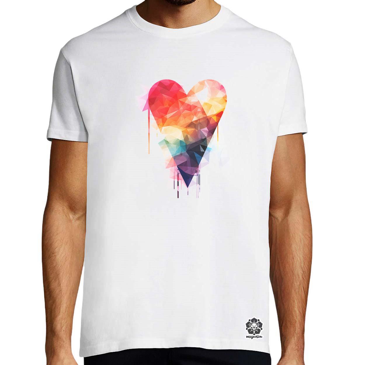 LOVE absztrakt v3 egyedi póló 