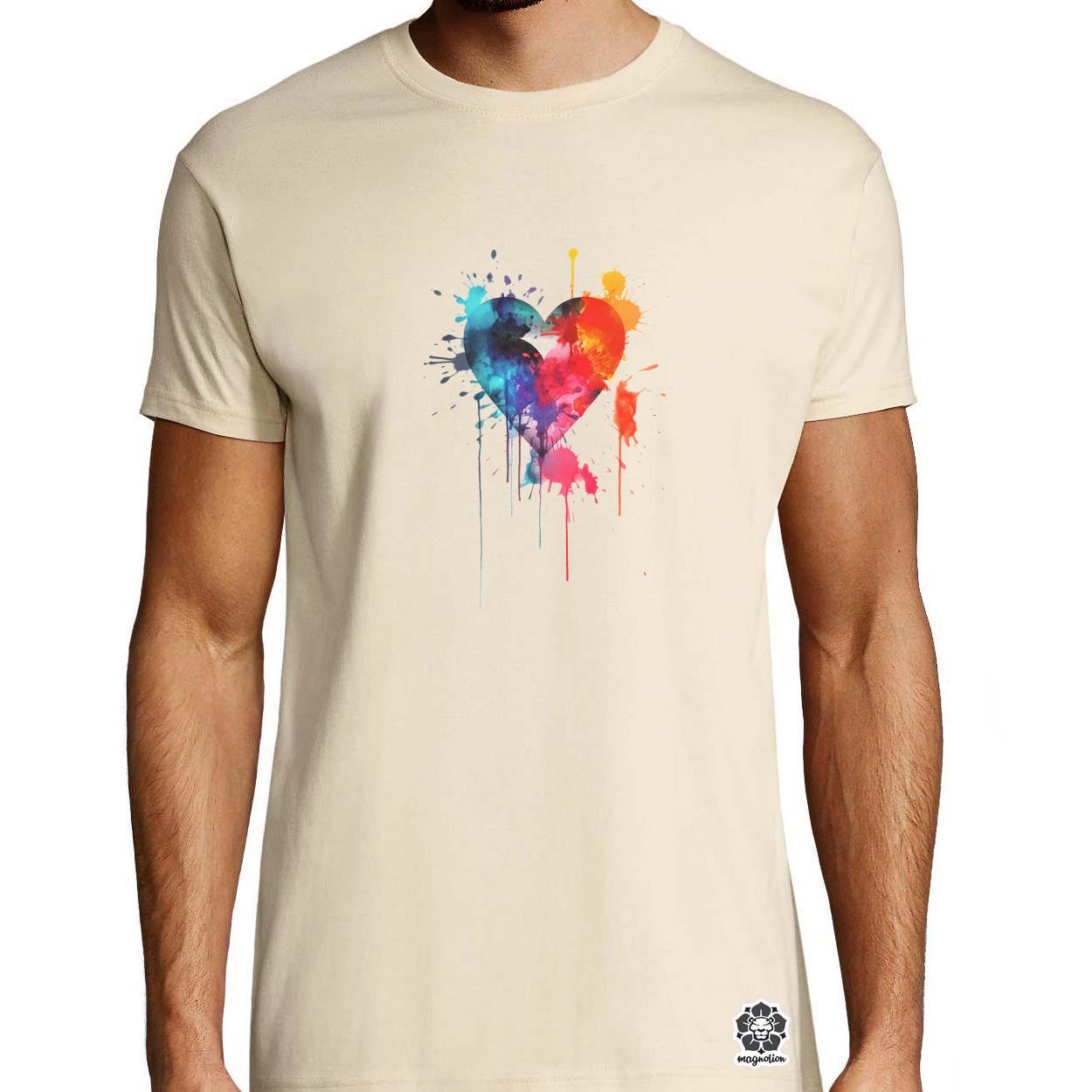 LOVE absztrakt v5 egyedi póló 