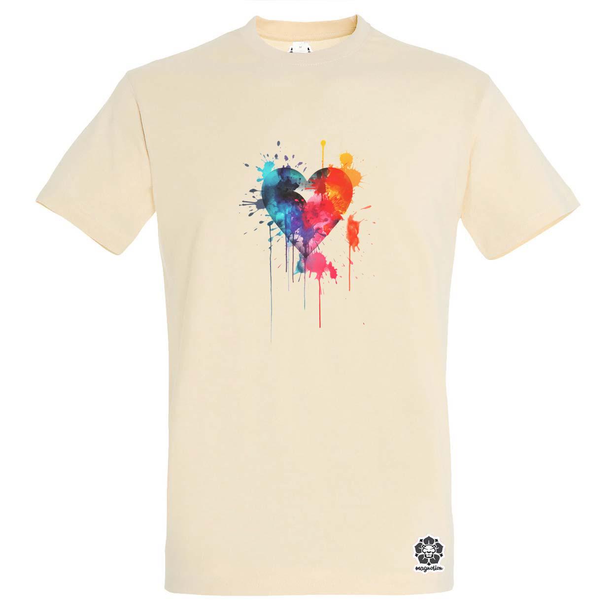 LOVE absztrakt v5 egyedi póló 