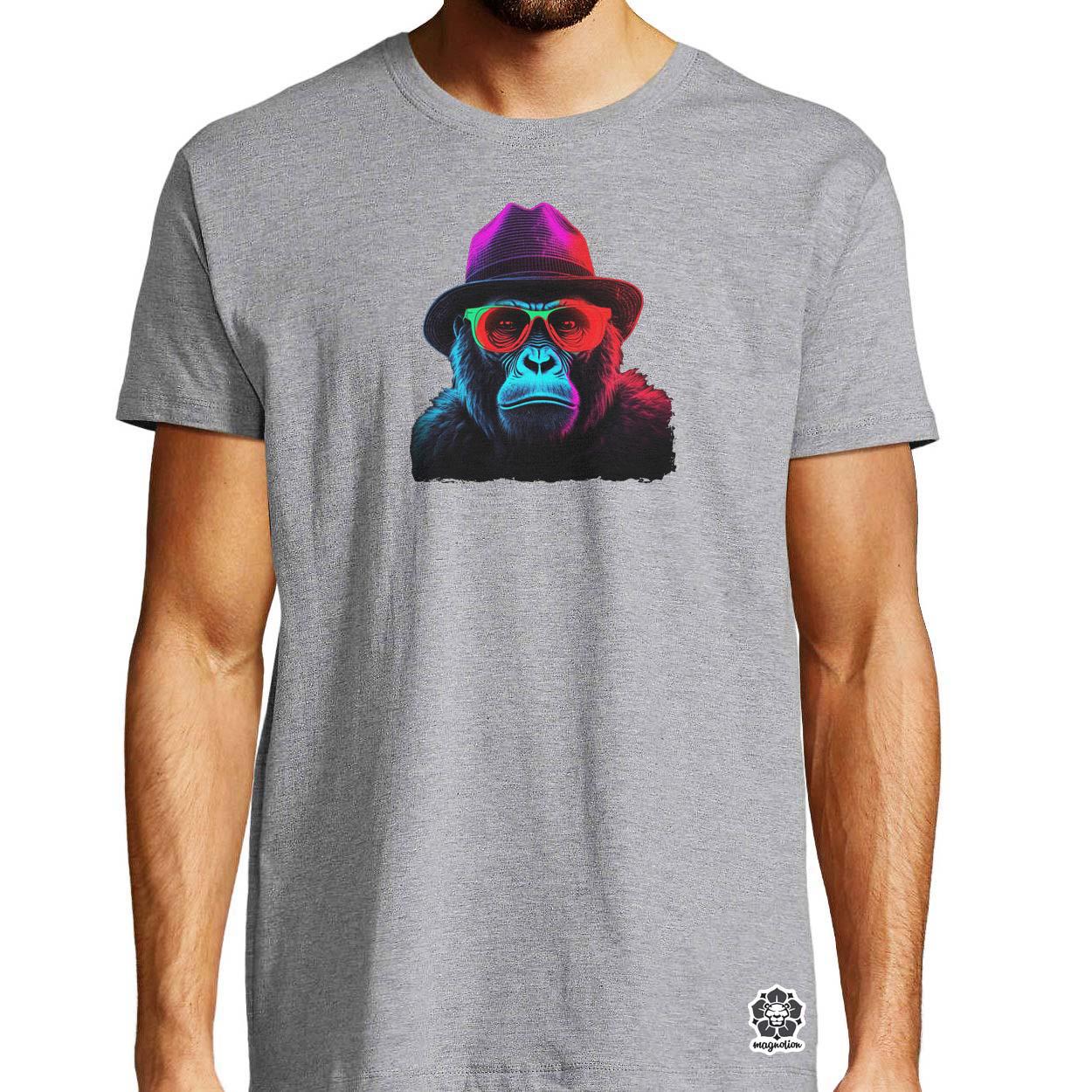 Neon gengszter gorilla egyedi póló 