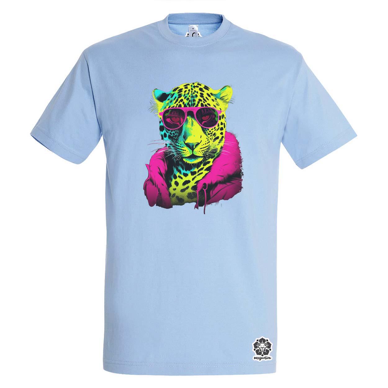 Neon gengszter leopárd egyedi póló 
