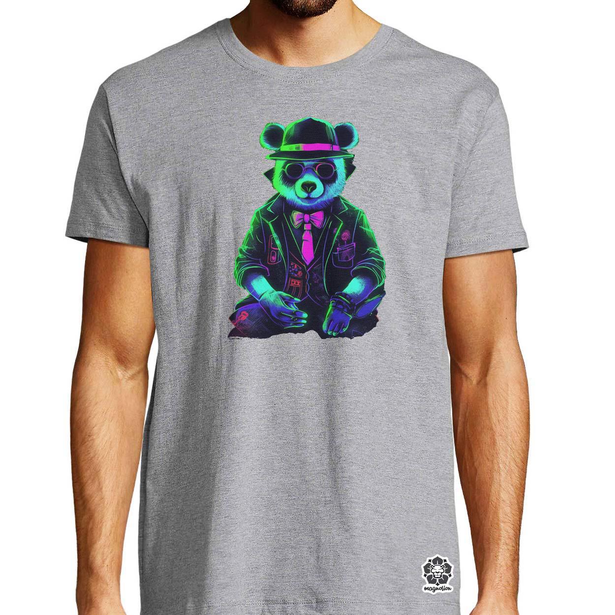 Neon gengszter panda v2 egyedi póló 