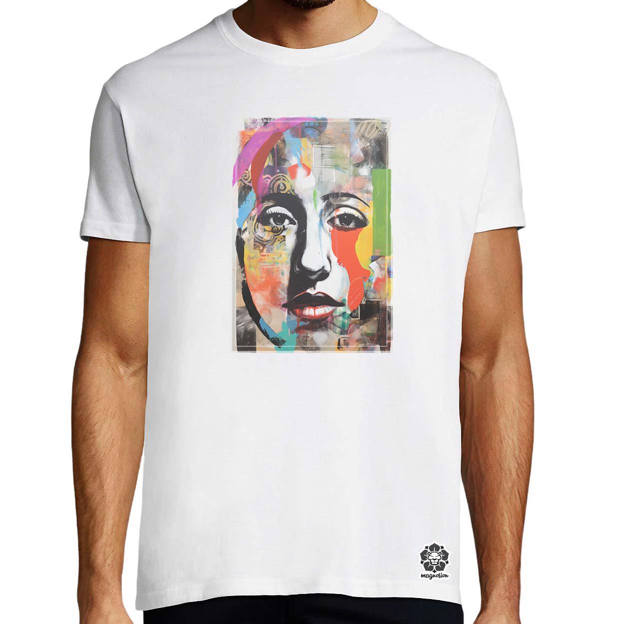 Posztmodern kollázs v4 egyedi póló 