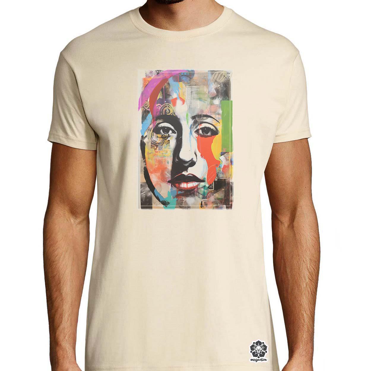 Posztmodern kollázs v4 egyedi póló 