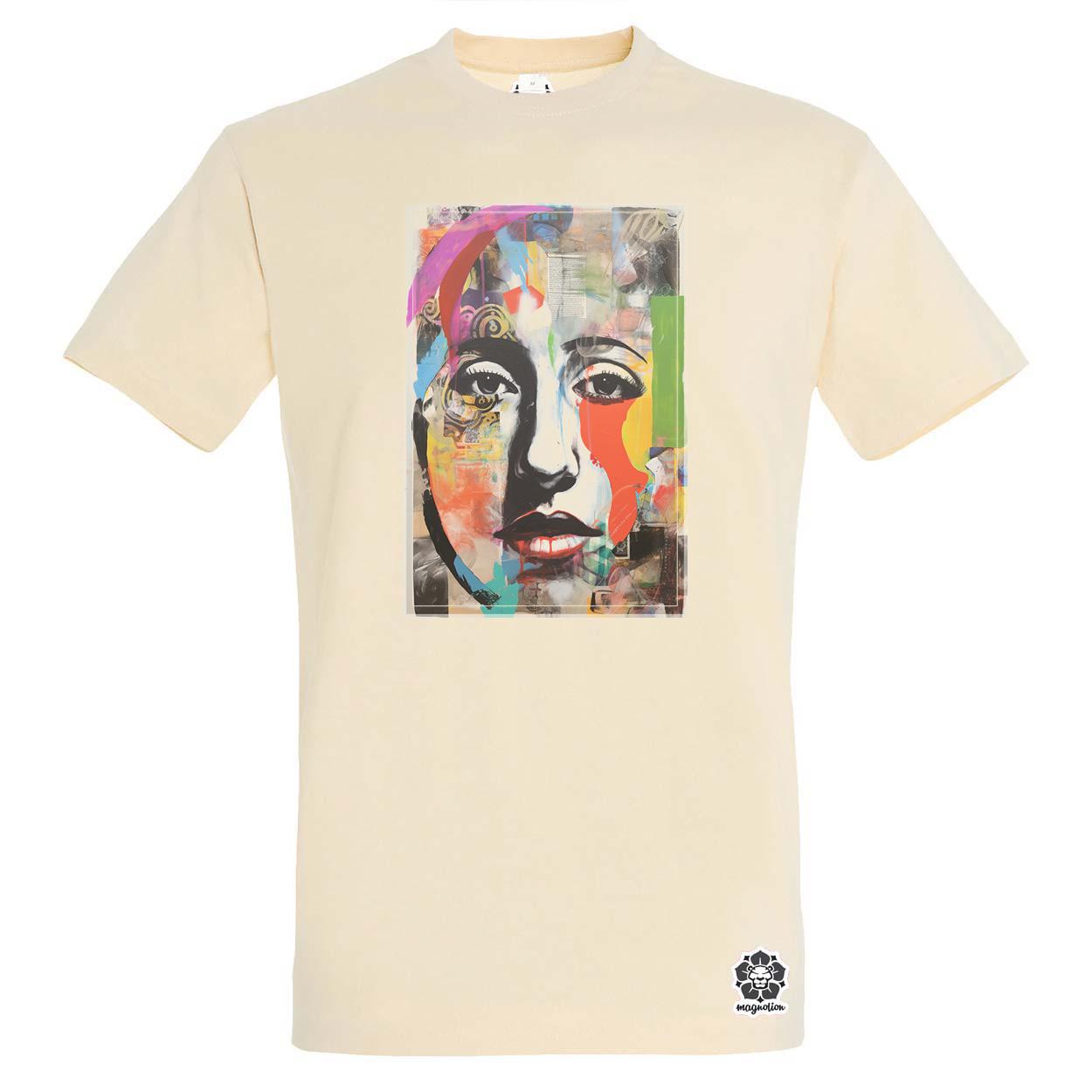 Posztmodern kollázs v4 egyedi póló 