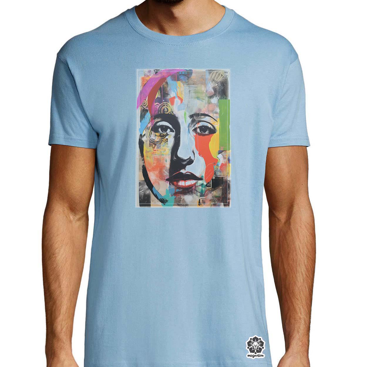 Posztmodern kollázs v4 egyedi póló 
