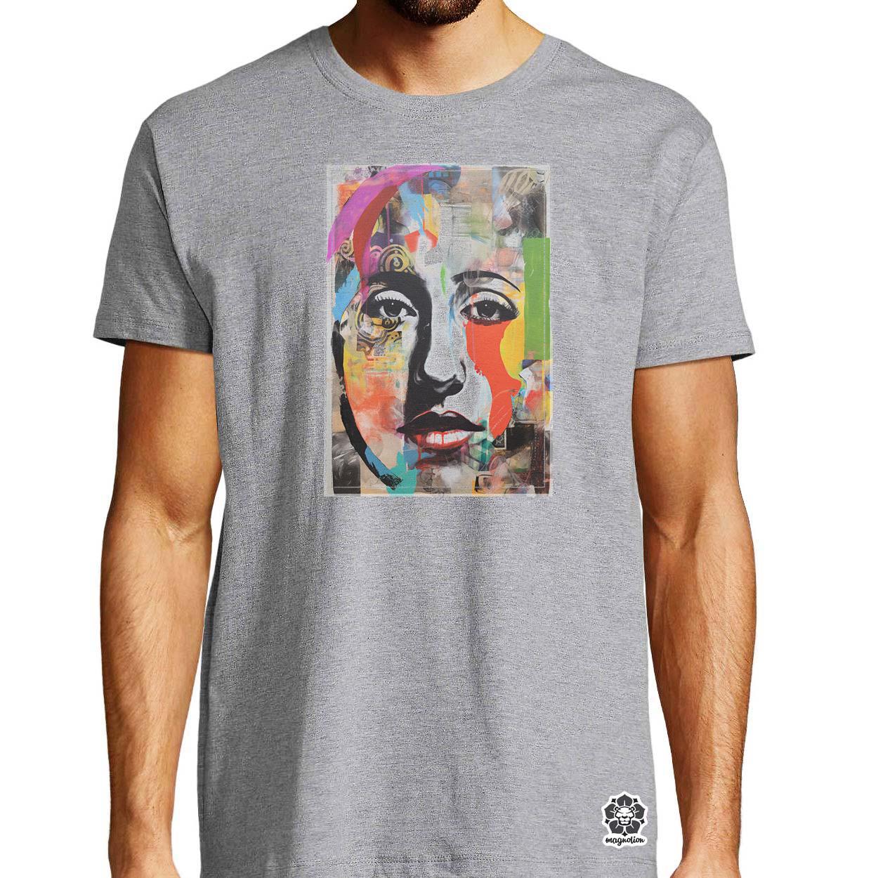 Posztmodern kollázs v4 egyedi póló 