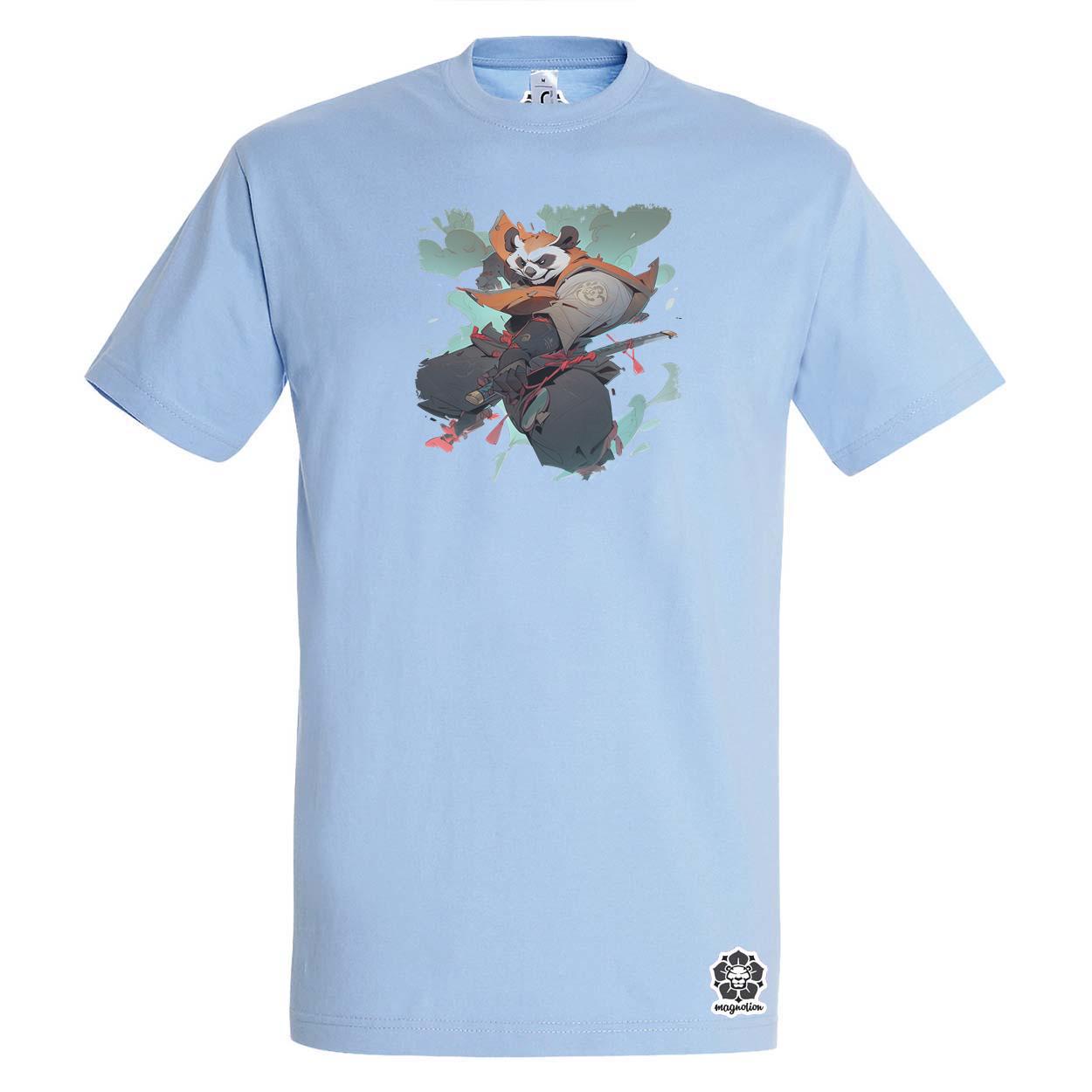 Chibi panda szamuráj v4 egyedi póló 
