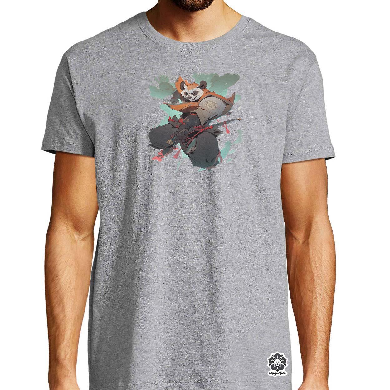 Chibi panda szamuráj v4 egyedi póló 