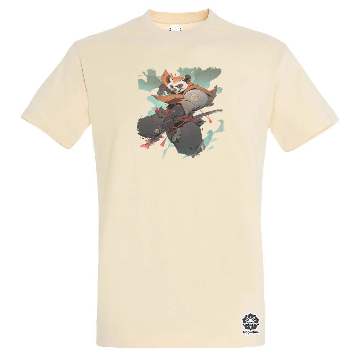 Chibi panda szamuráj v4 egyedi póló 