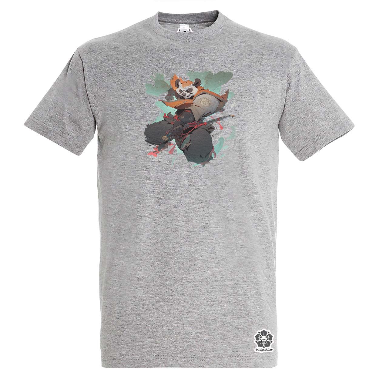 Chibi panda szamuráj v4 egyedi póló 