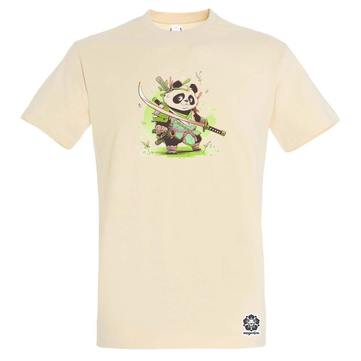 Chibi panda szamuráj v6 egyedi póló 