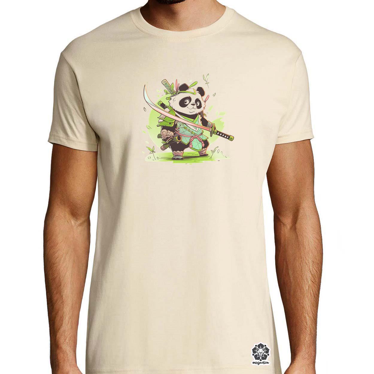 Chibi panda szamuráj v6 egyedi póló 