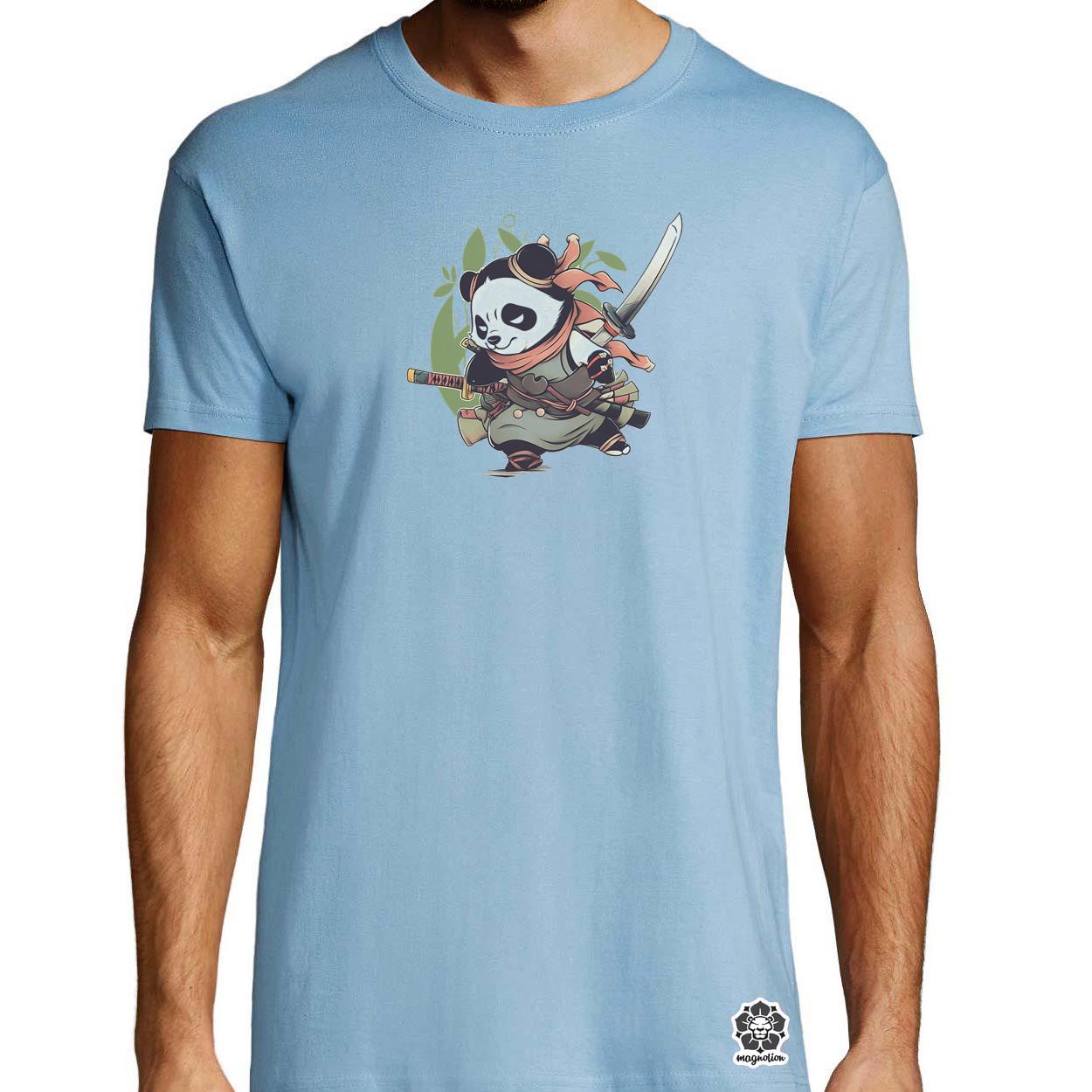 Chibi panda szamuráj v8 egyedi póló 