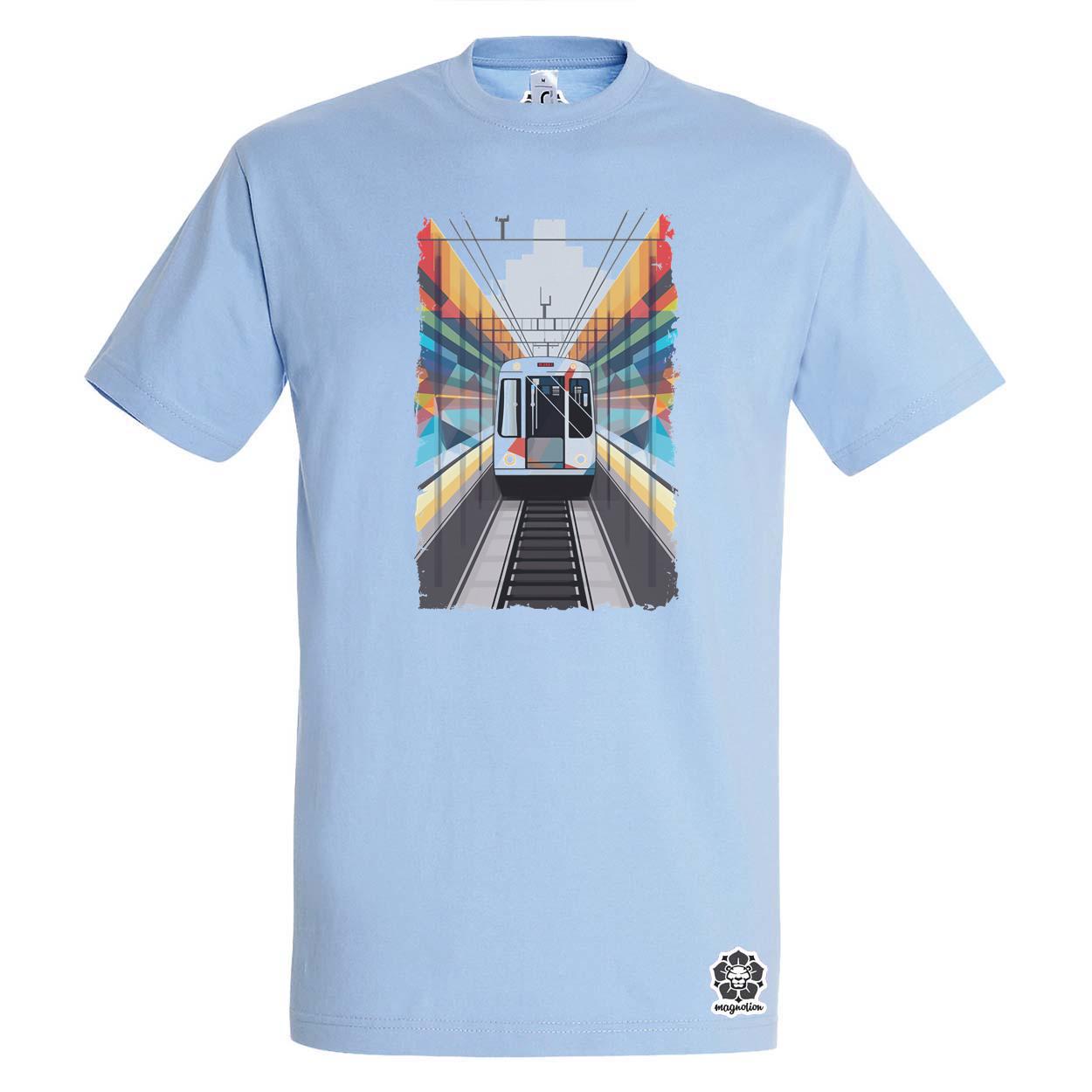 Metró absztrakt v2 egyedi póló 