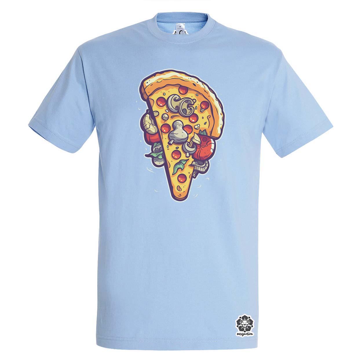 Pizzaszelet v1 egyedi póló 