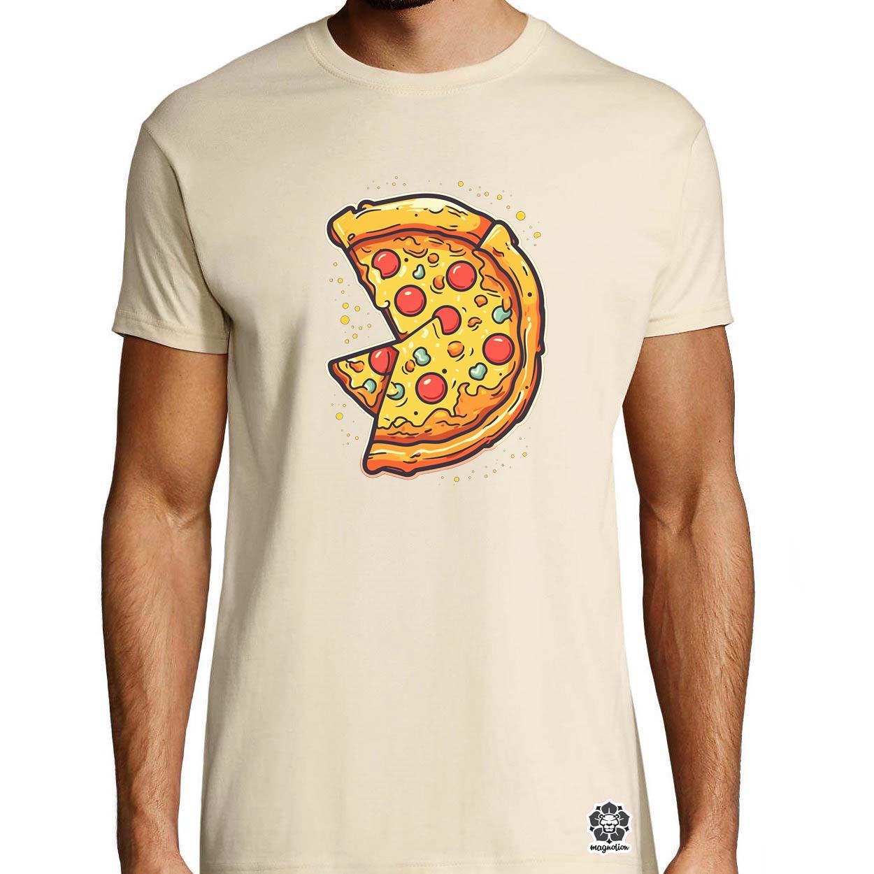 Pizzaszelet v2 egyedi póló 
