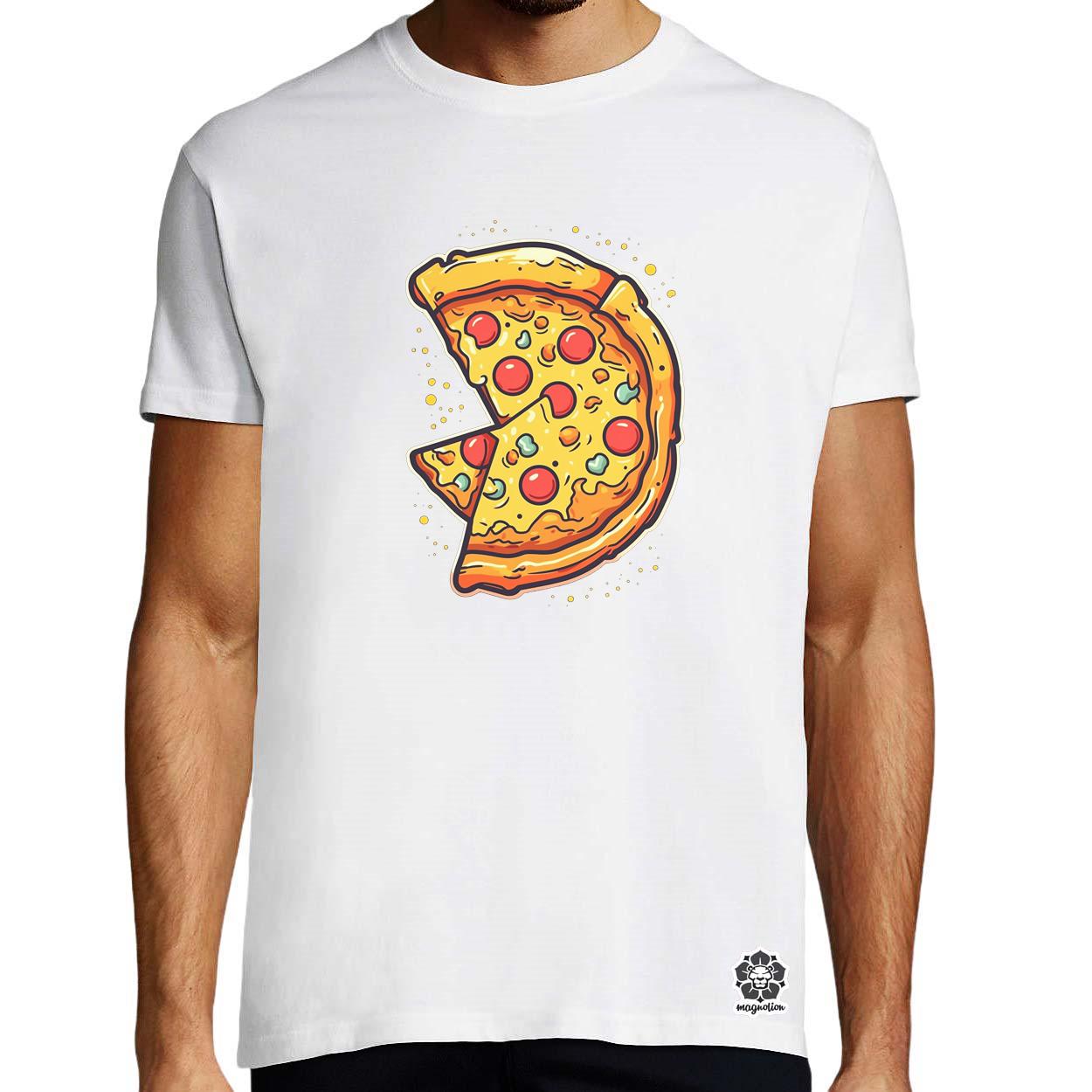 Pizzaszelet v2 egyedi póló 