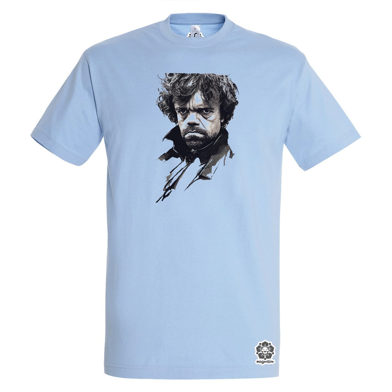 Fekete-piros Tyrion rajz v2 egyedi póló 