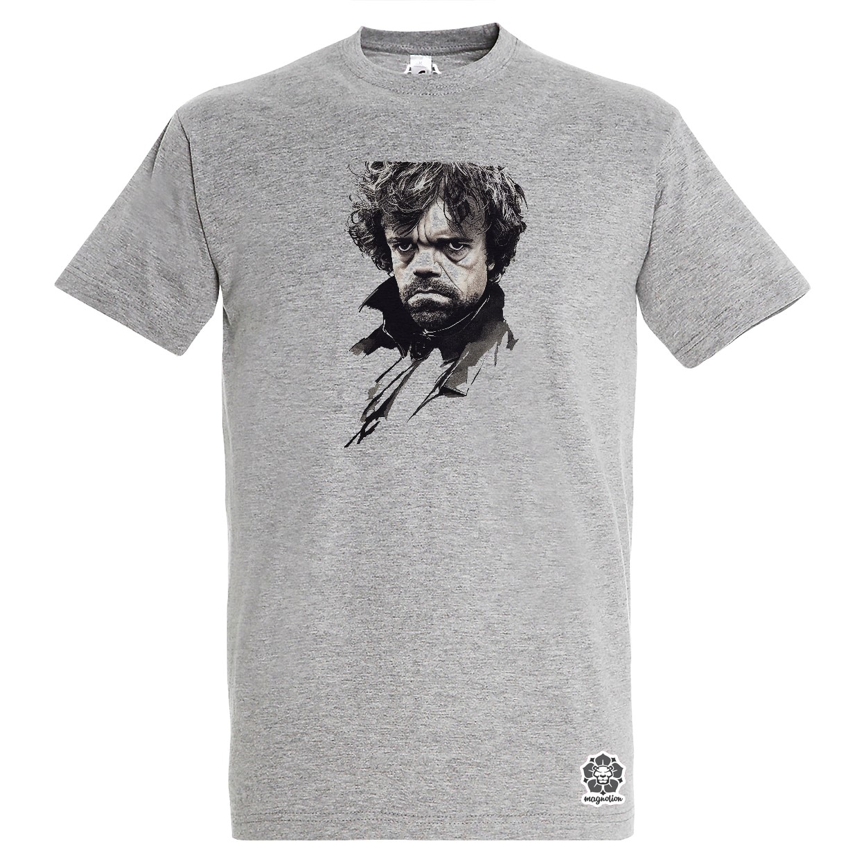 Fekete-piros Tyrion rajz v2 egyedi póló 