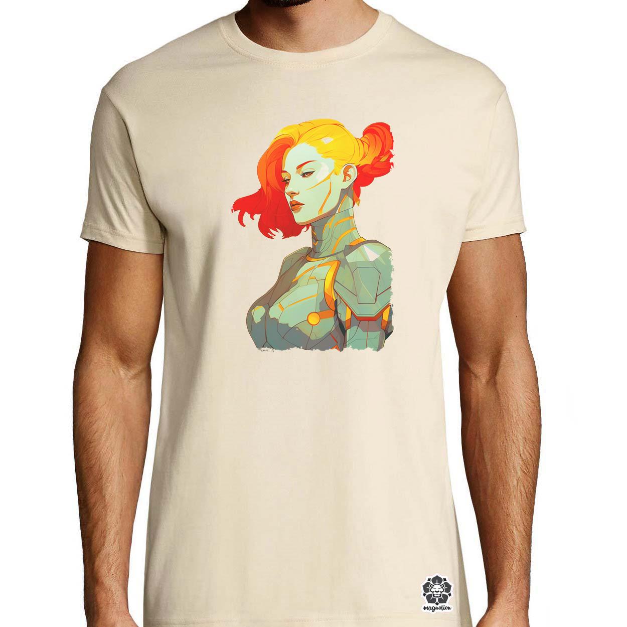 Pop art cyberpunk portré v11 egyedi póló 
