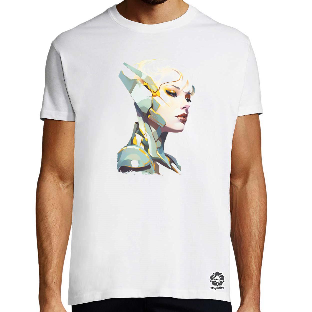 Pop art cyberpunk portré v7 egyedi póló 