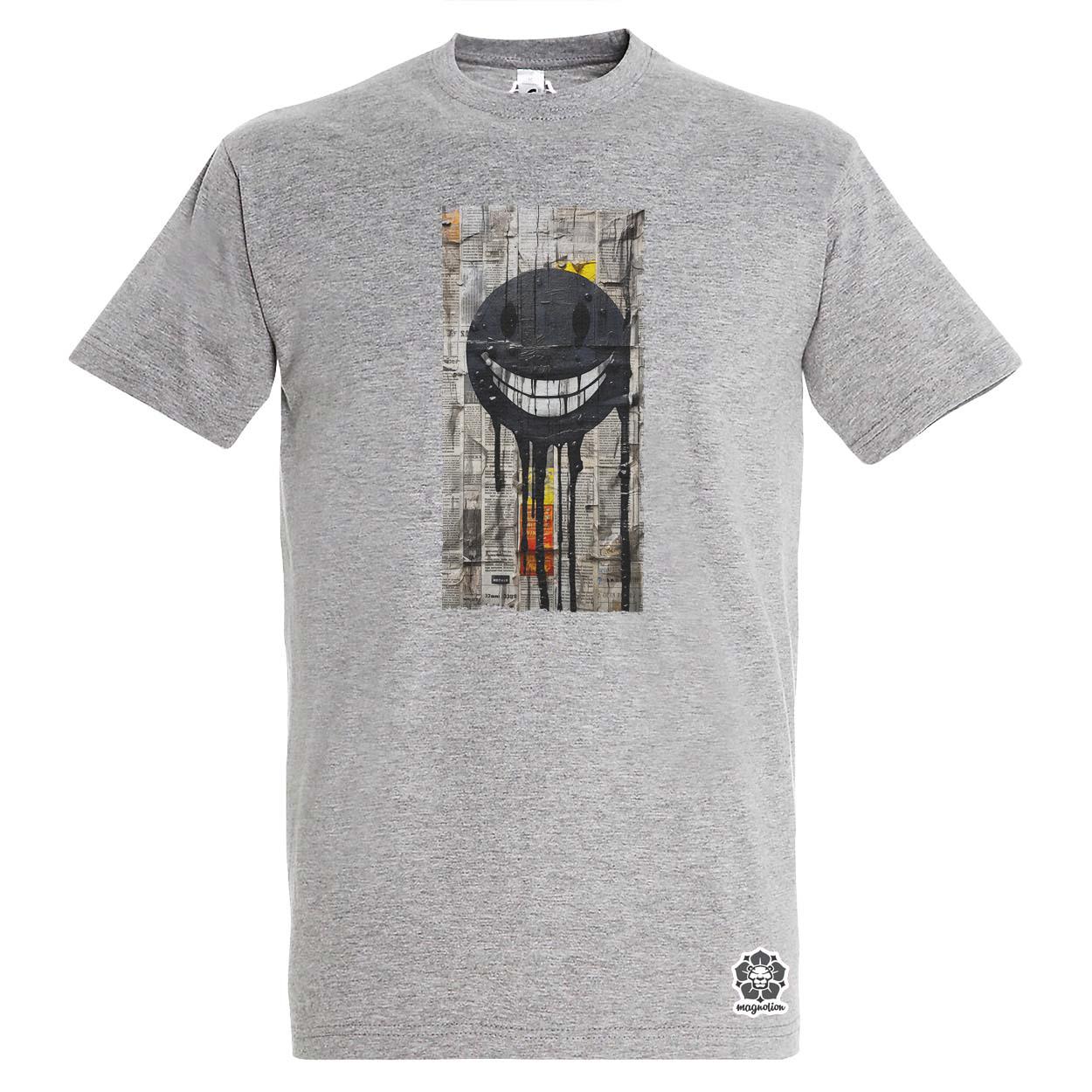 Fekete smile graffiti egyedi póló 