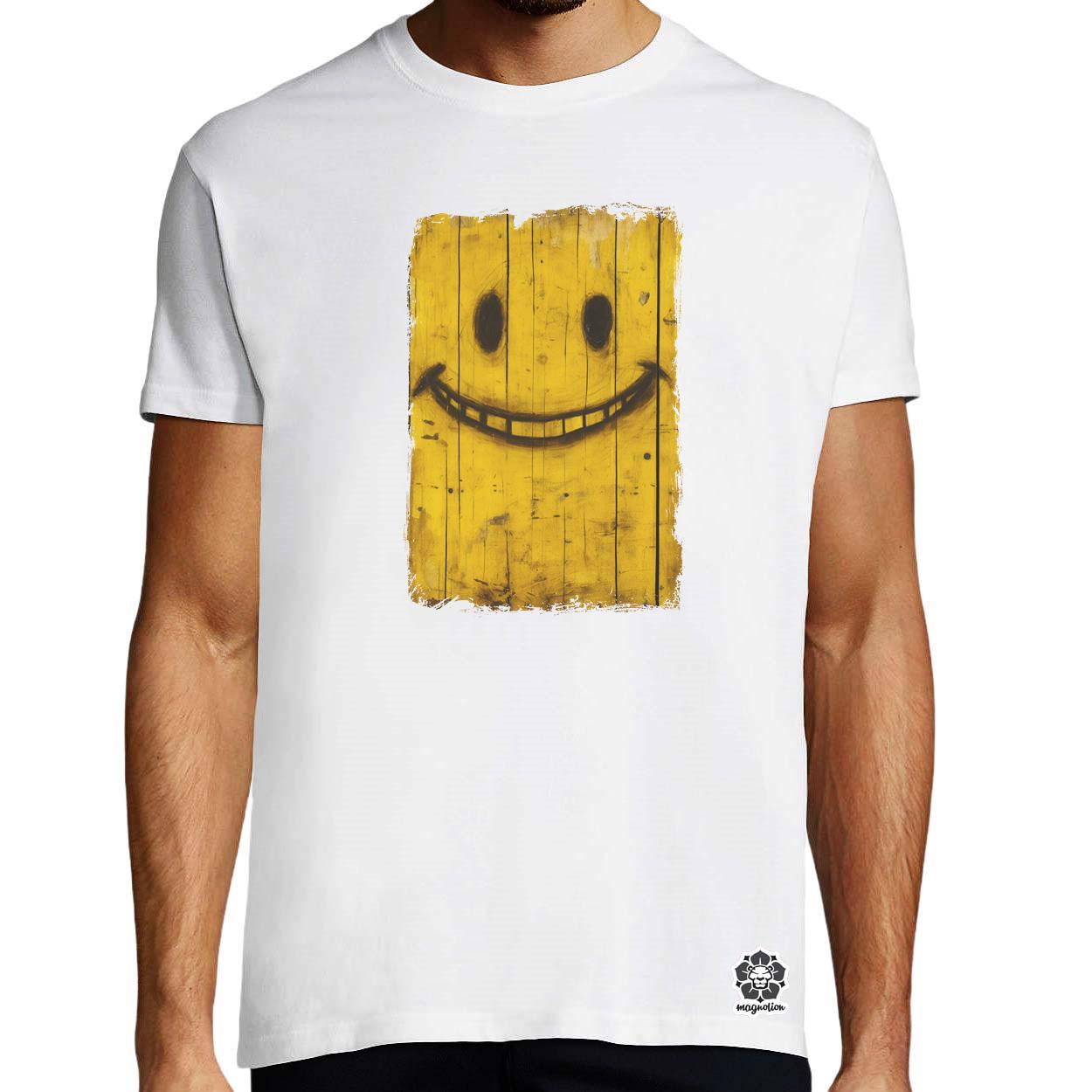 Festett smile graffiti v2 egyedi póló 