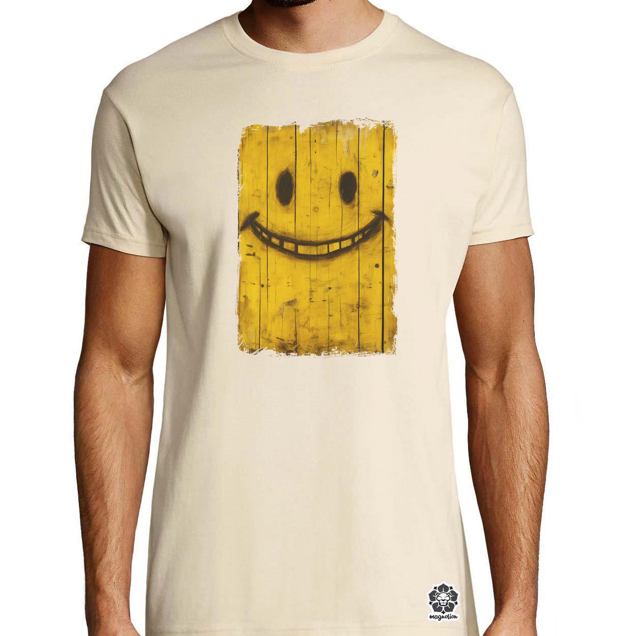 Festett smile graffiti v2 egyedi póló 