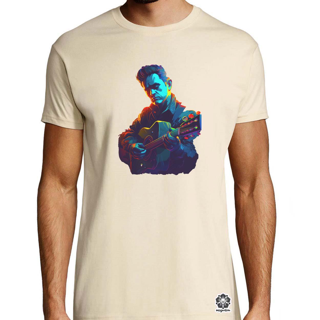 Johnny Cash v2 egyedi póló 