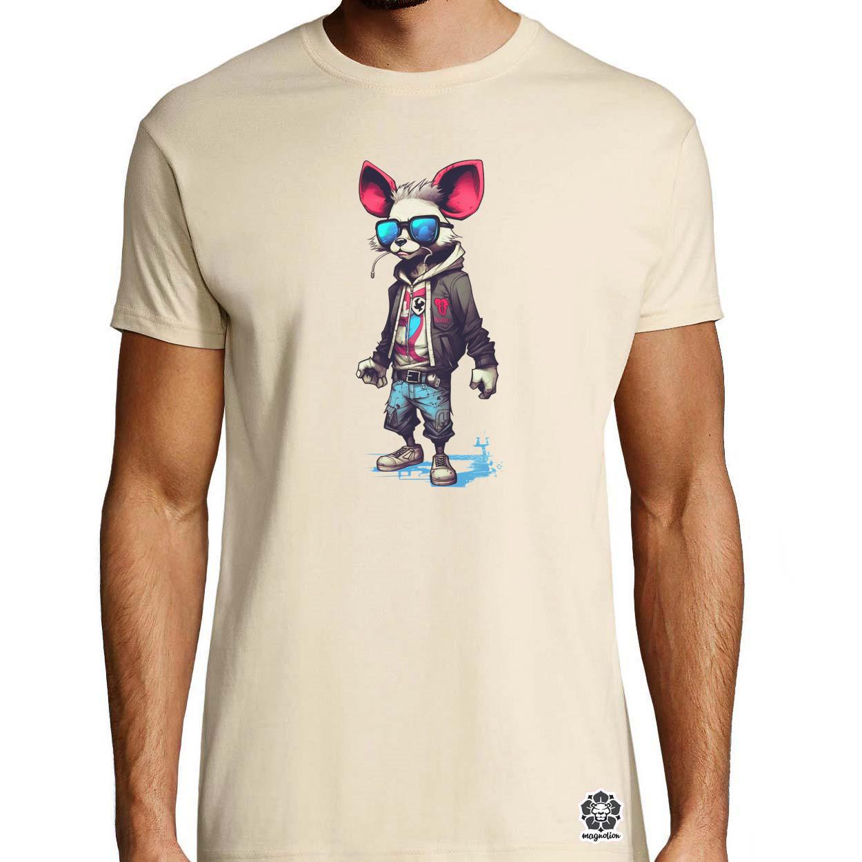Laza panda srác v1 egyedi póló 